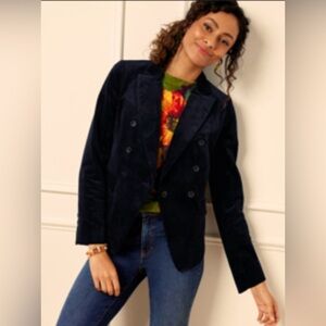 NWT Talbot’s Indigo Blue Corduroy Blazer/Jacket Size 20W